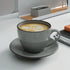Grey Marble Cappuccino Cup Saucer Set Of 2 - The Earth Store - Cup Sets